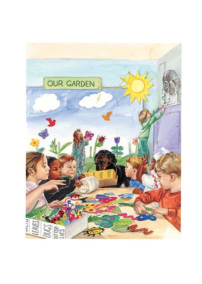 Carl & Kids at Crafts - Good Dog Carl Card, photo 2 of 2