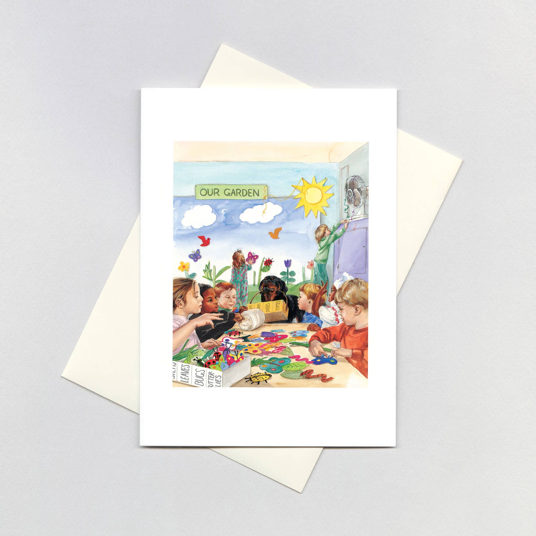 Carl & Kids at Crafts - Good Dog Carl Card, photo 1 of 2