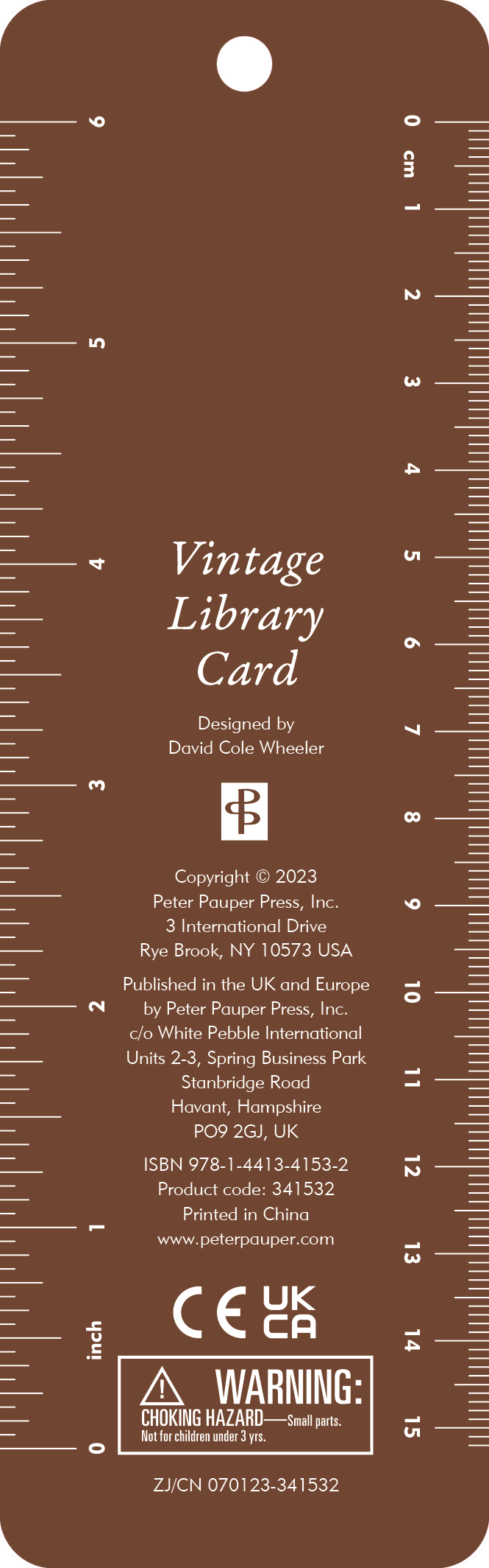 Vintage Library Card Beaded Bookmark, photo 3 of 3