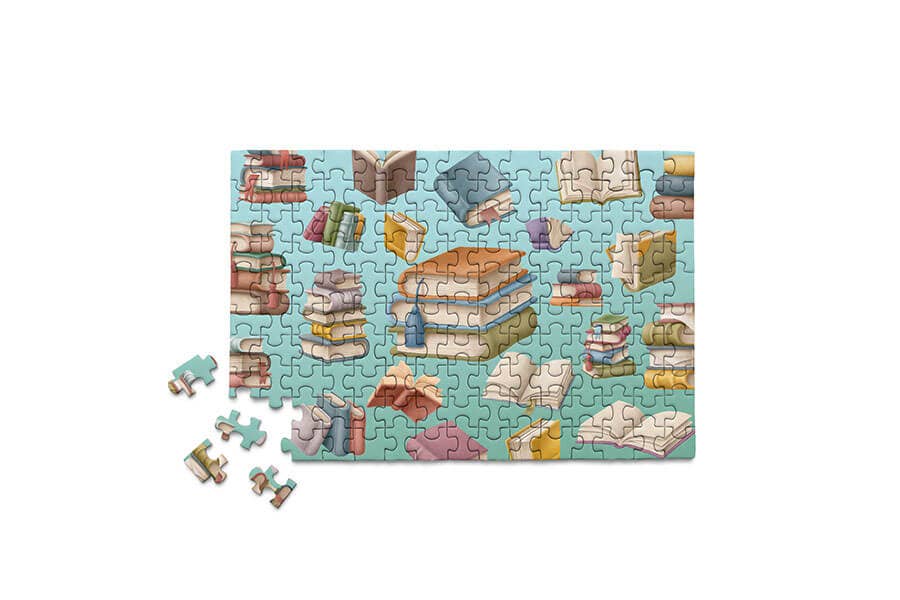 Book Collage Micro Puzzle, photo 2 of 6
