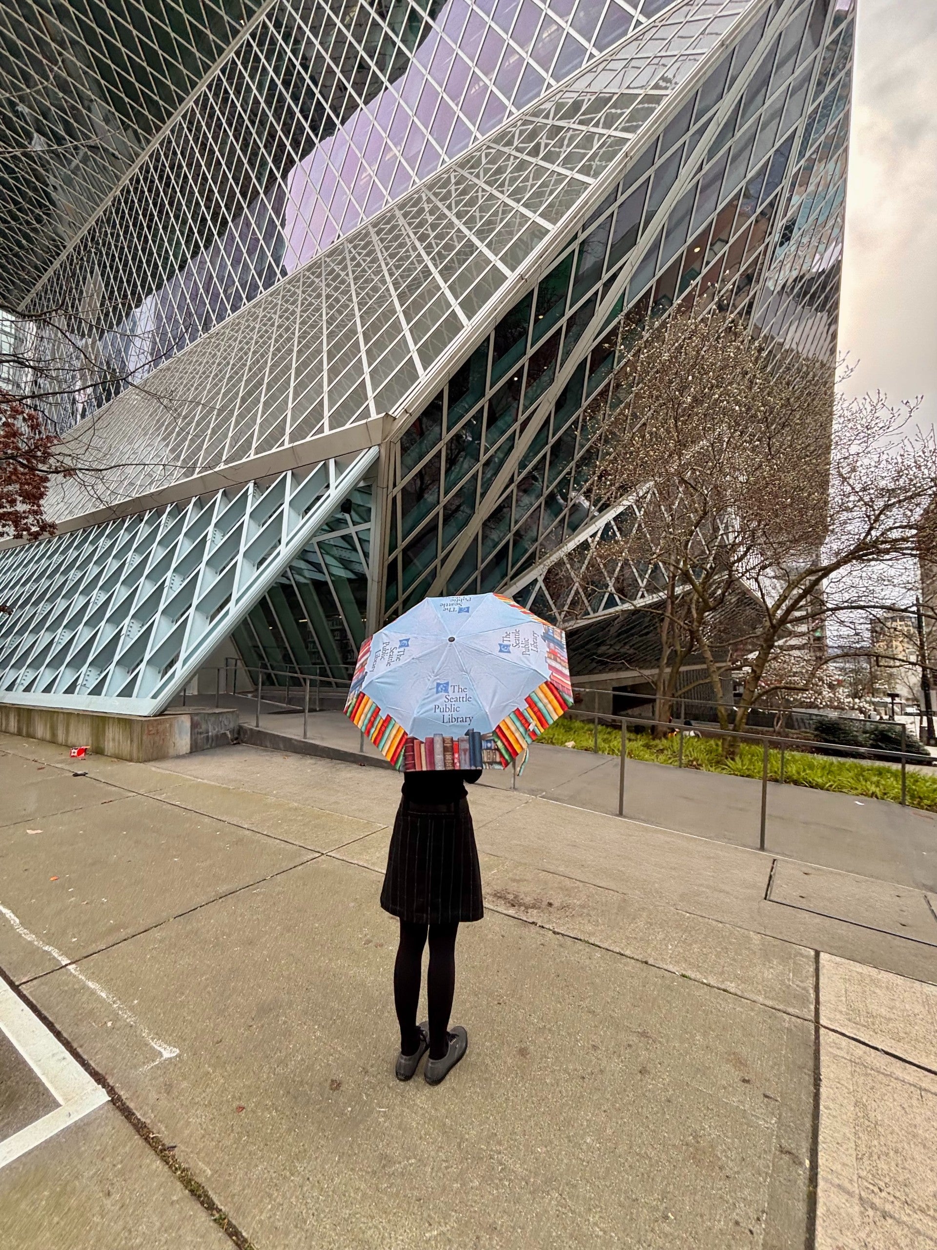 Seattle Public Library Books Telescopic Umbrella, photo 2 of 3