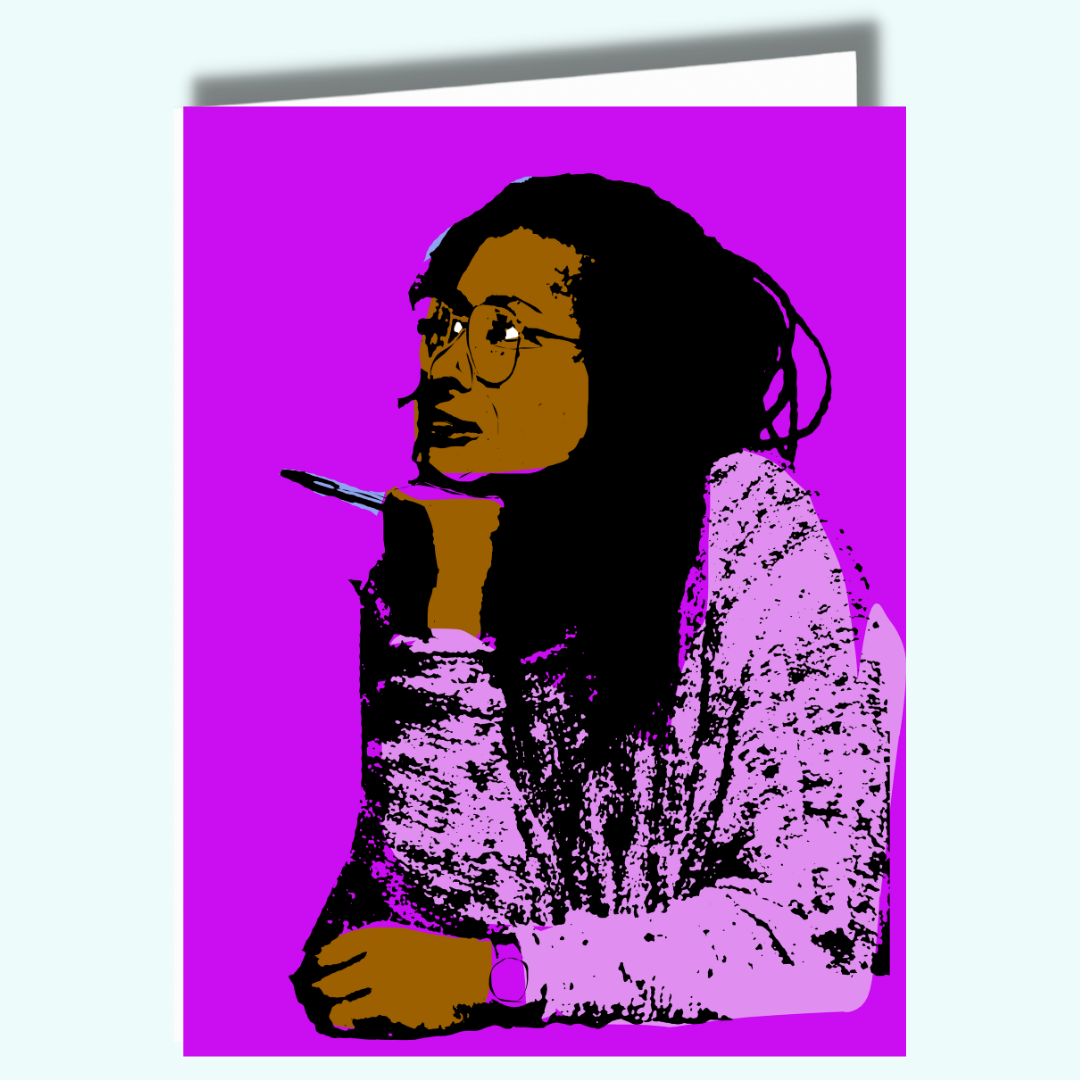 Alice Walker Inspiring Black Author Card | Activist Feminist, photo 1 of 4