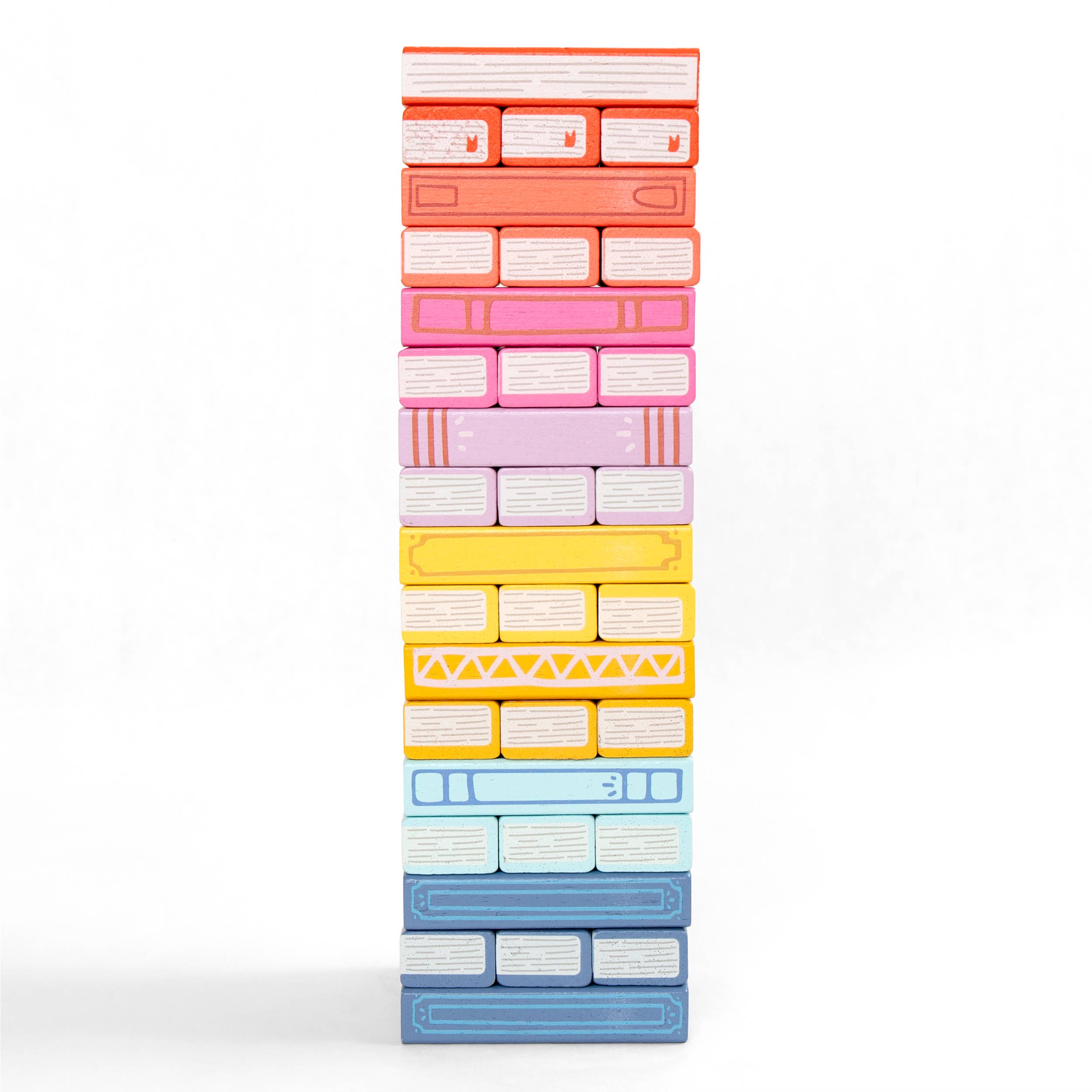 Tumbling Book Stack - Wooden Block Stacking & Balance Game, photo 3 of 3