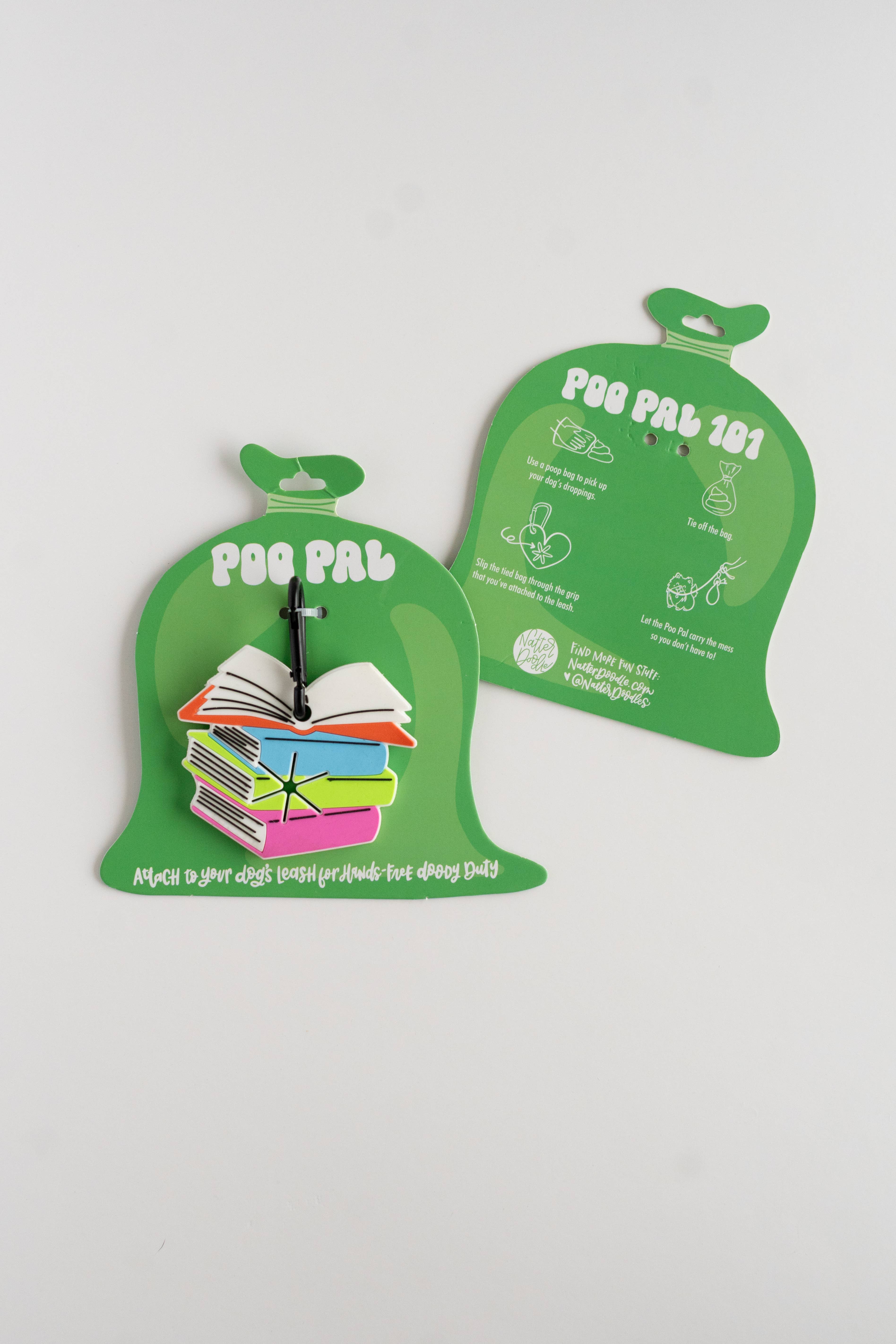 Dog Gone Well Read Poo Pal – Stack of Books Poop Bag Holder, photo 1 of 3