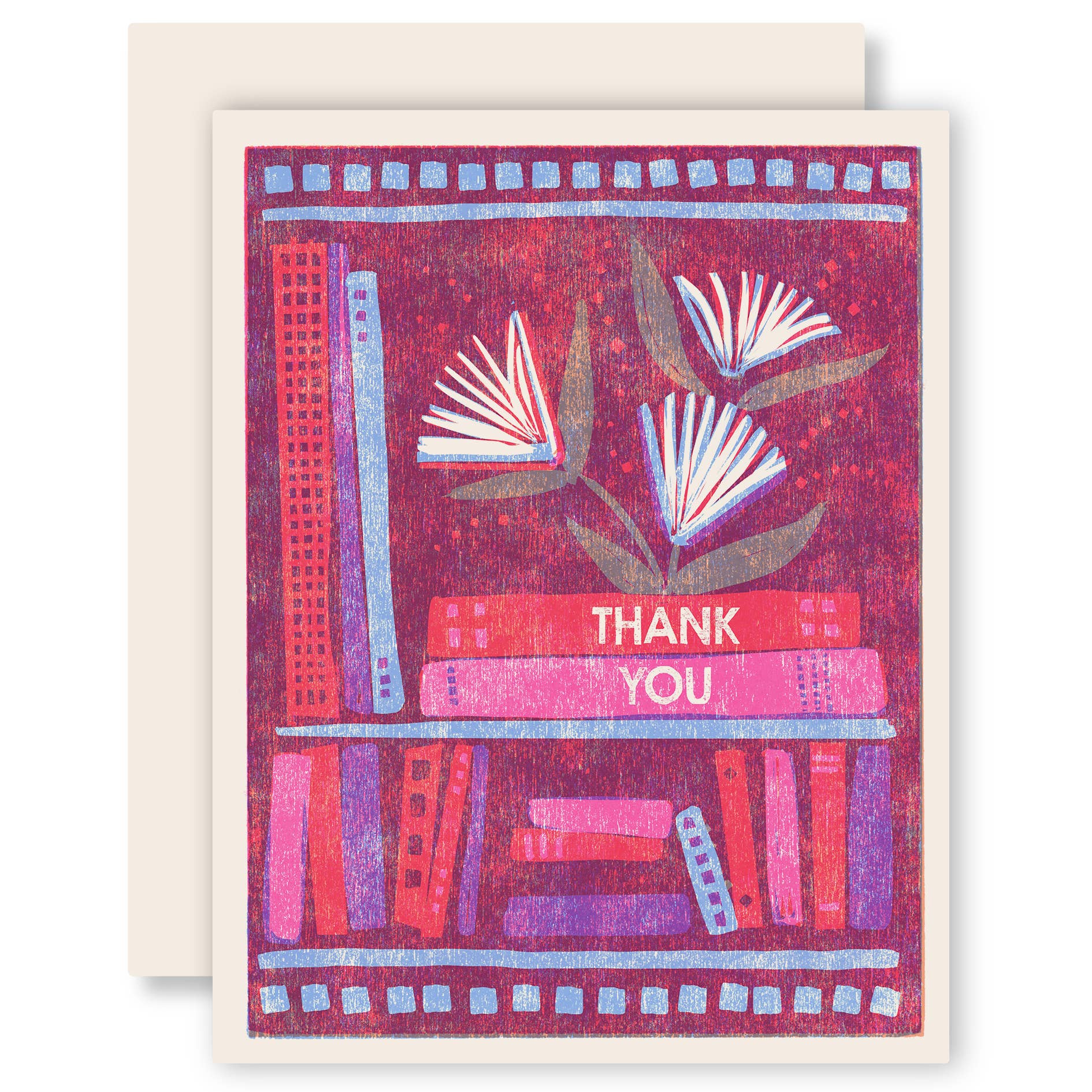 Thank You (Book Flowers) Card, photo 1 of 2