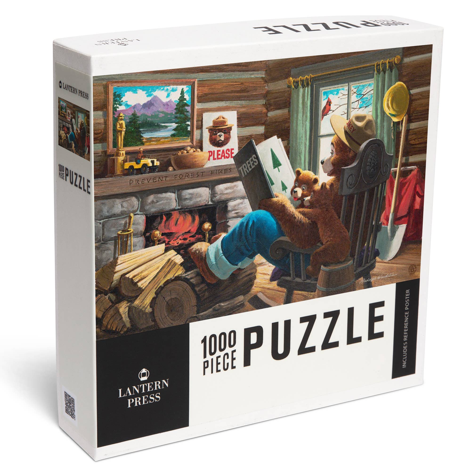 1000 PIECE PUZZLE Smokey Bear, Reading Book to Cubs, photo 1 of 6