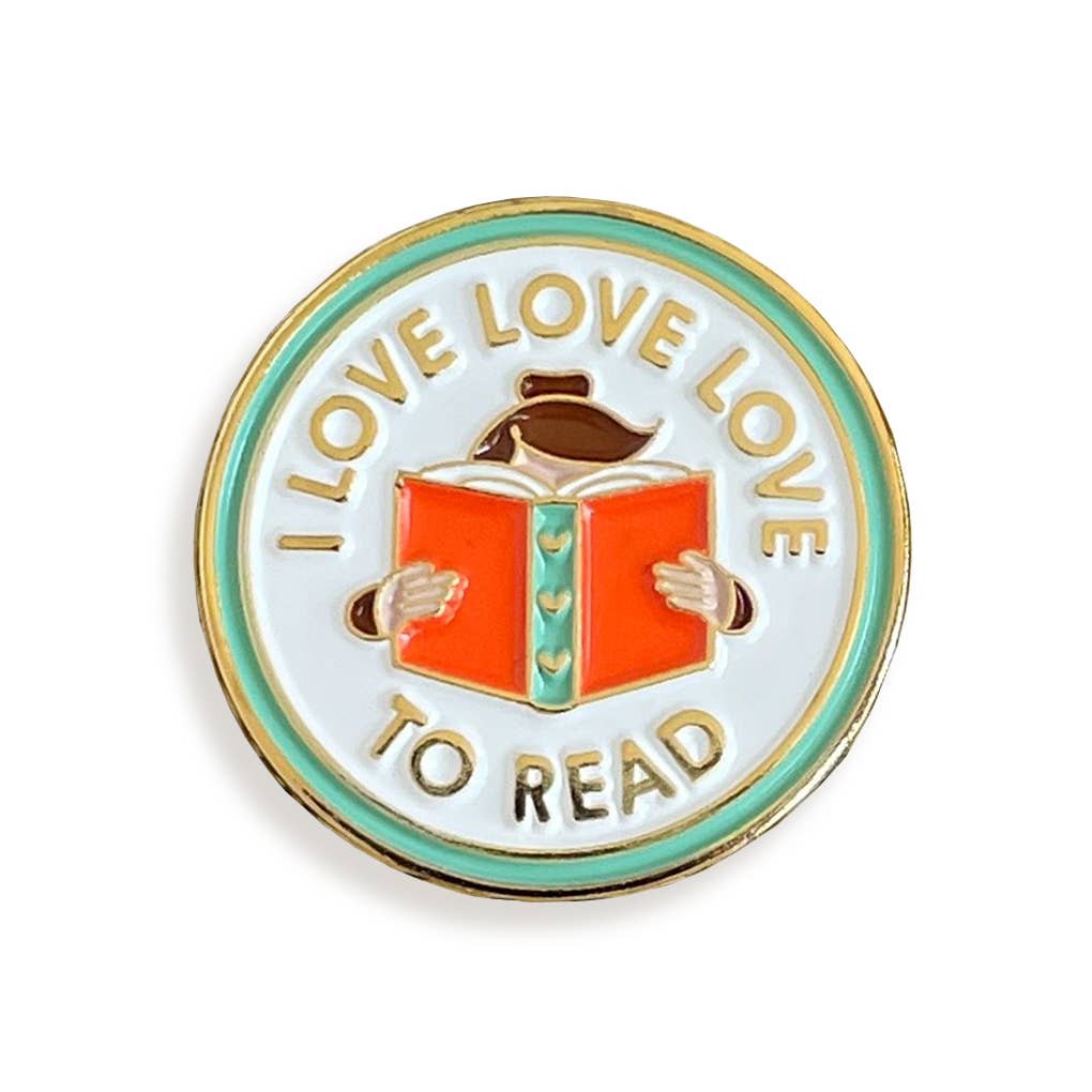 Love To Read Enamel Pin, photo 1 of 3