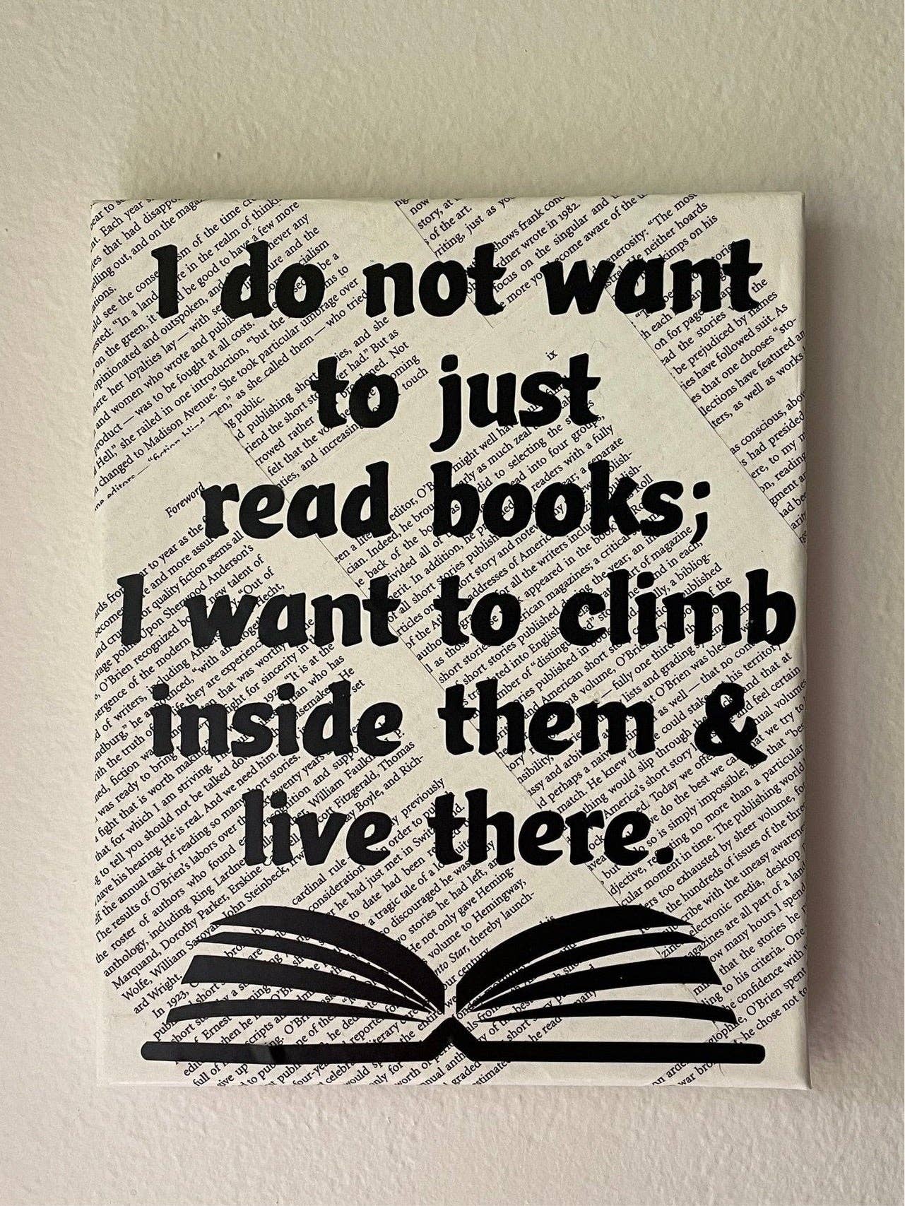 Climb Inside Books Quote Canvas: Climb Books, photo 1 of 4
