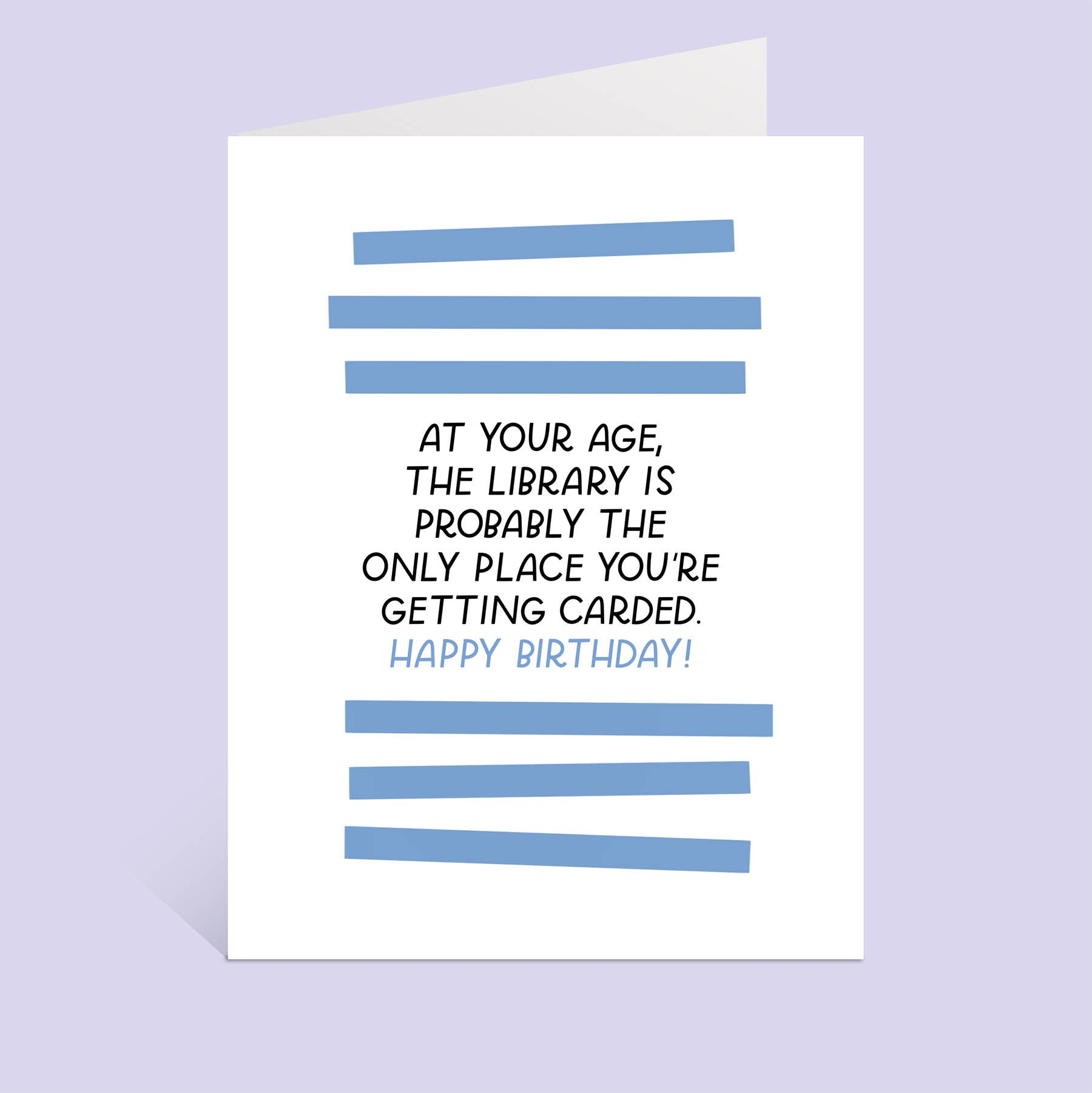 Library Card Birthday Greeting Card | Book Birthday Card
