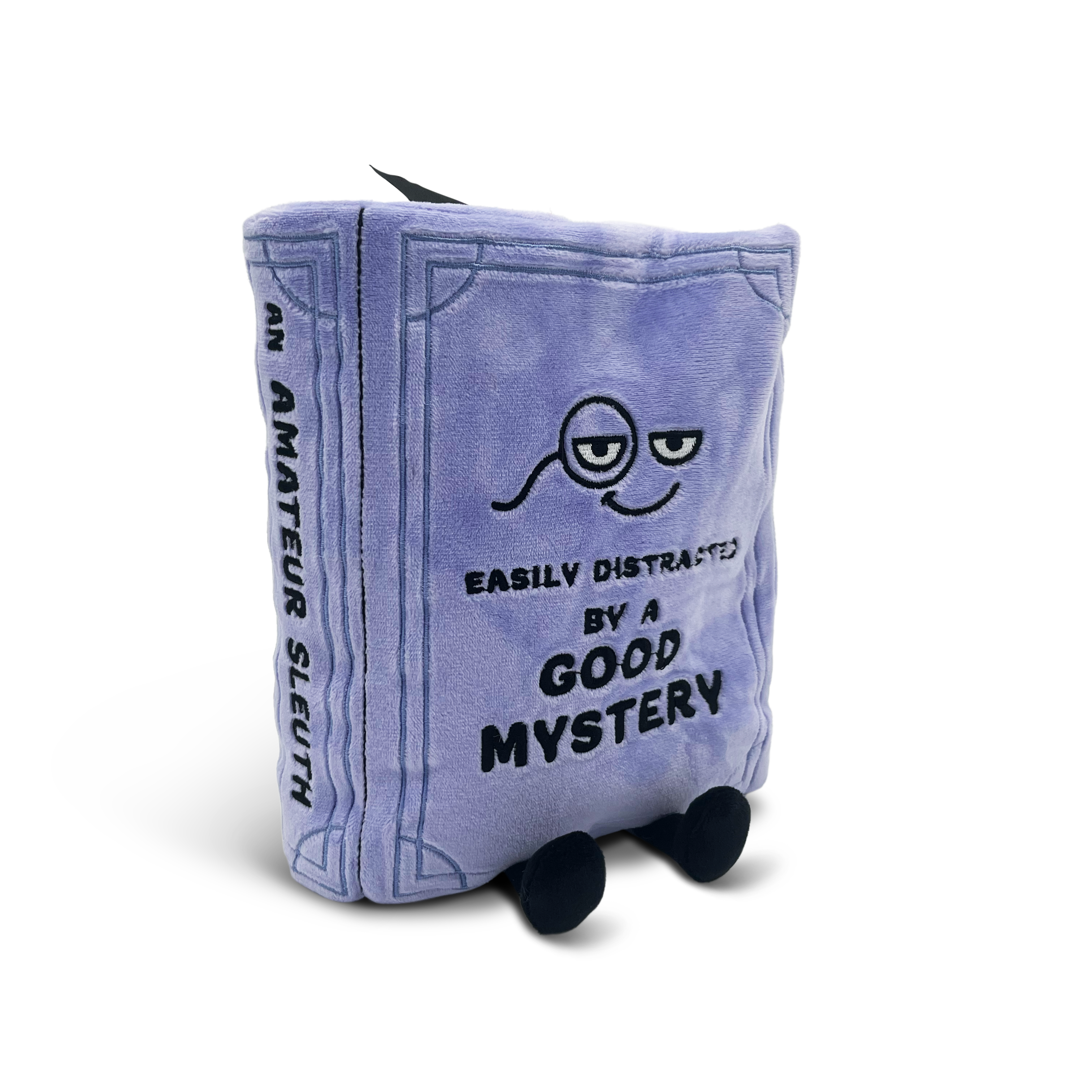 "Easily Distracted by a Good Mystery" Book Plush, photo 2 of 5