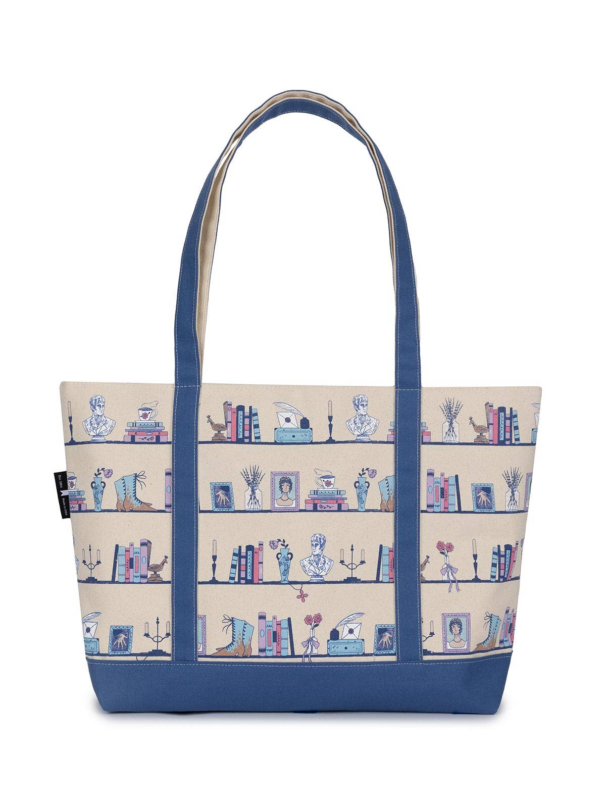 Pride and Prejudice Bookshelf Large Zippered Tote, photo 2 of 2