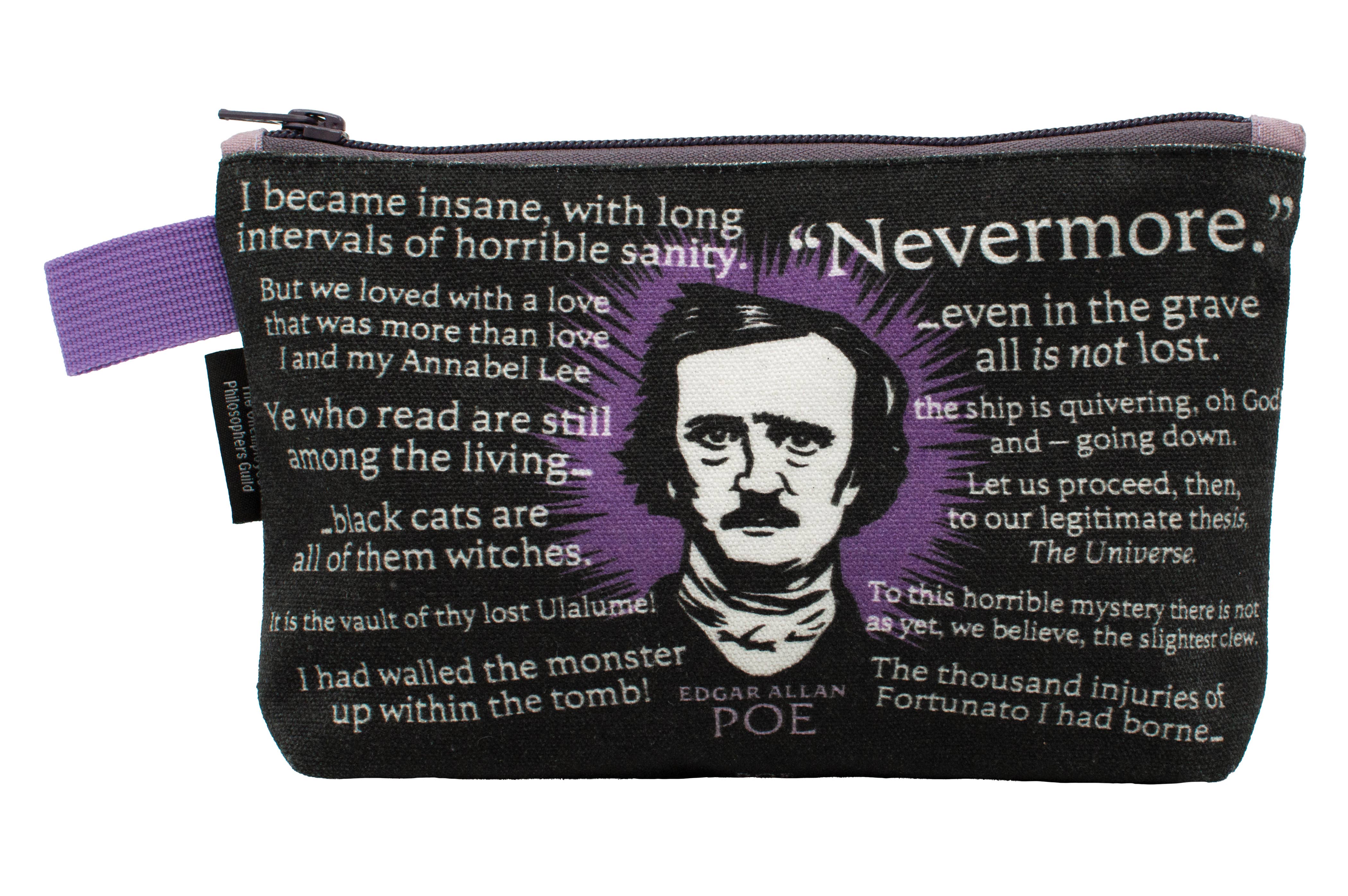 Edgar Allan Poe Zipper Bag, photo 1 of 3
