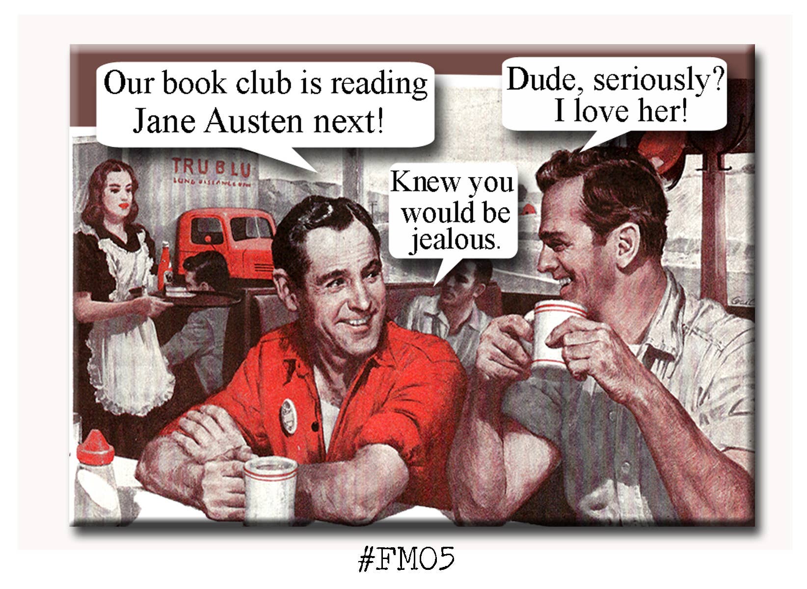 The Jane Austen Book Lovers Fridge Magnets, photo 2 of 2