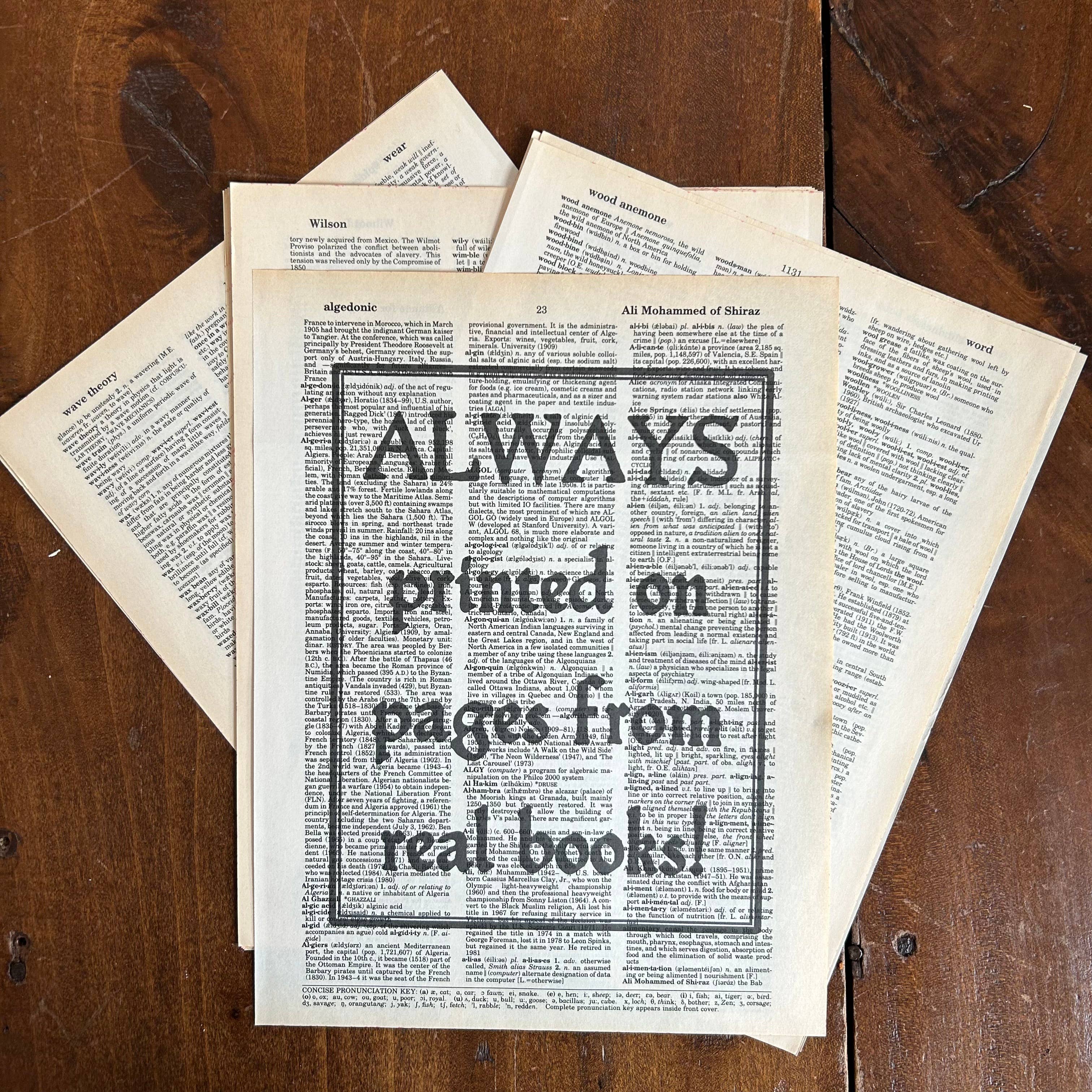 Let the wild rumpus | Dictionary Print | Vintage Book Art, photo 3 of 5
