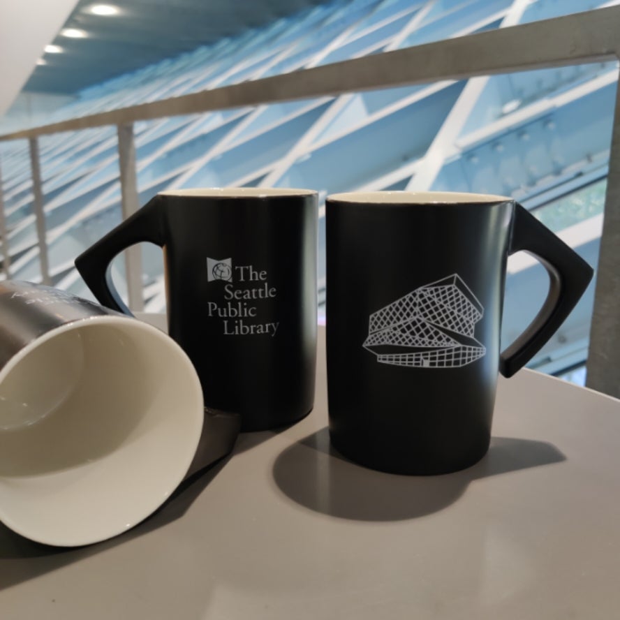 Seattle Public Library Angled Mug