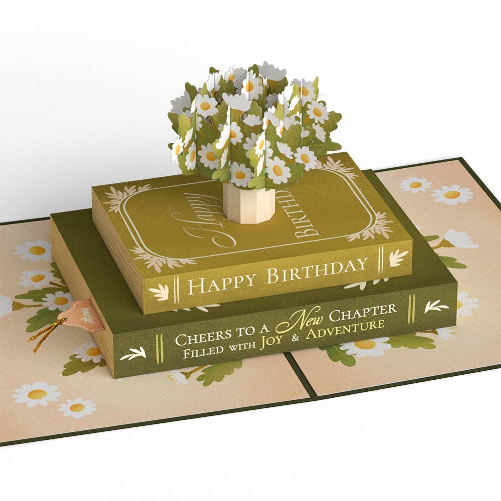 Cheers to a New Chapter 5x7" Birthday Pop-Up Card, photo 1 of 5