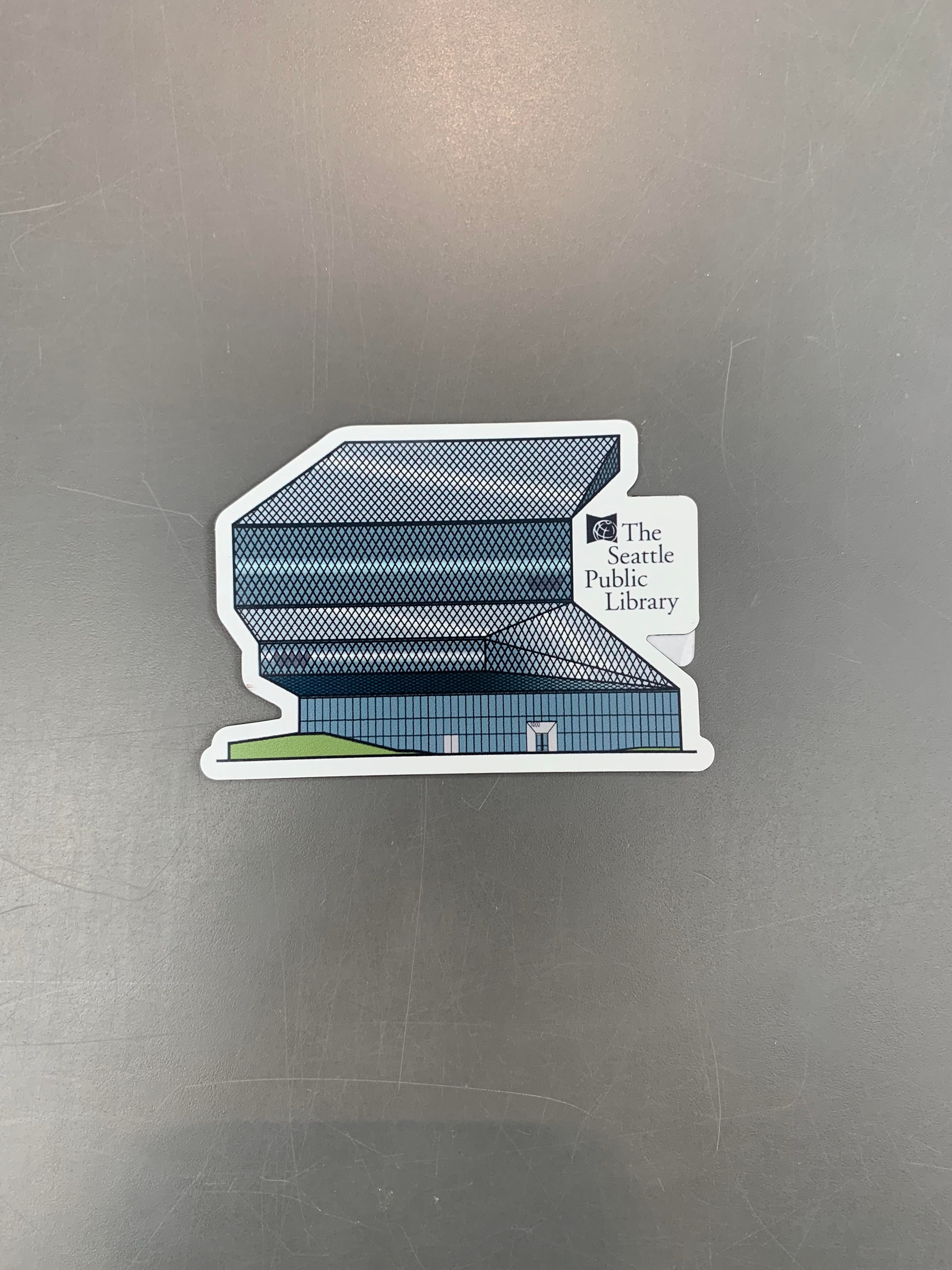 Seattle Public Library Magnet by KGR