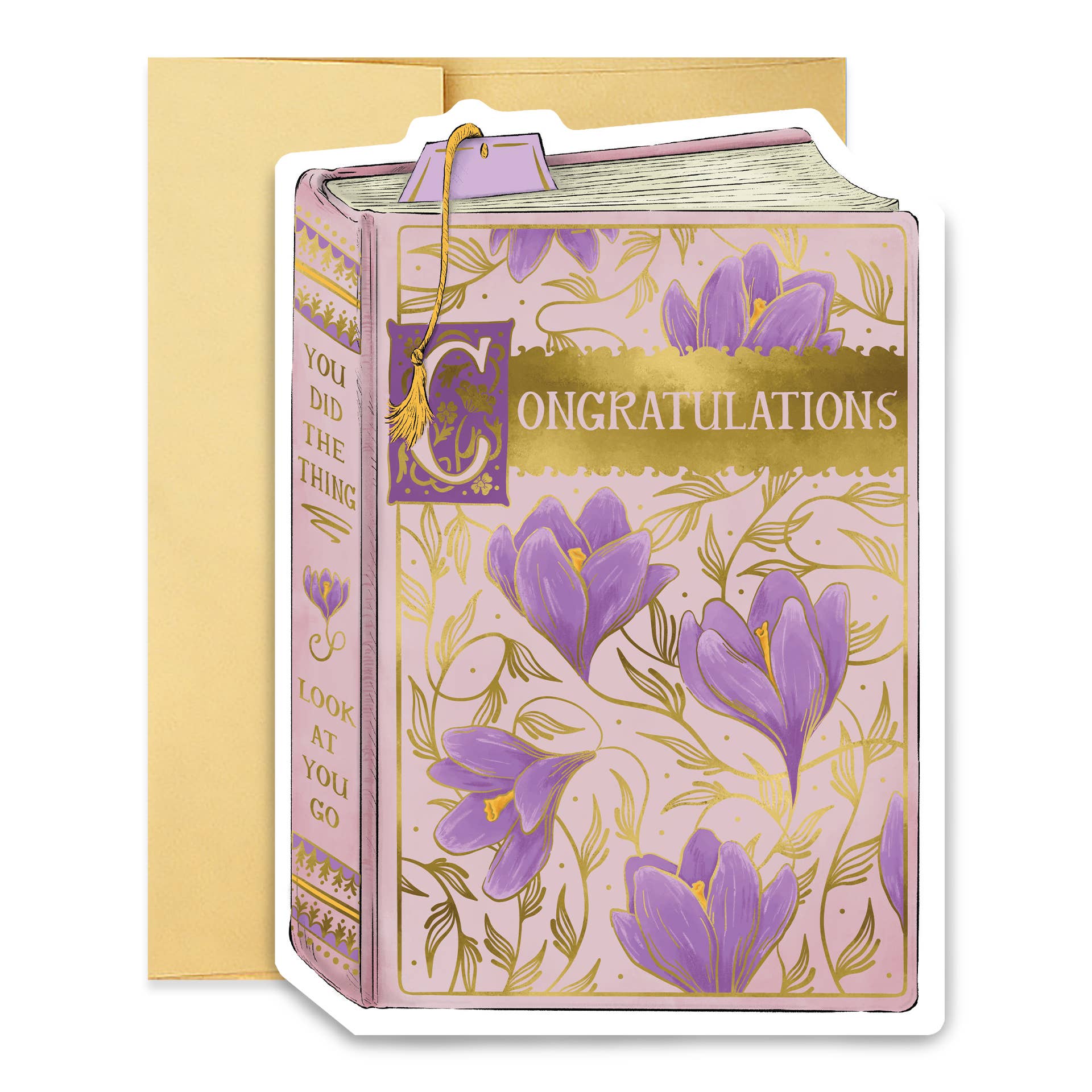 Congratulations Book Cover Diecut Card, photo 2 of 2