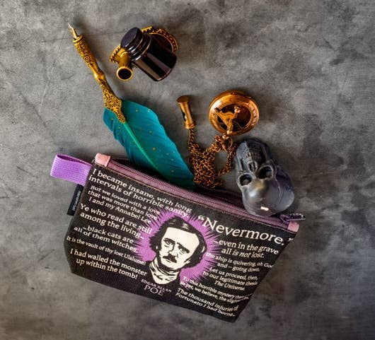 Edgar Allan Poe Zipper Bag, photo 3 of 3