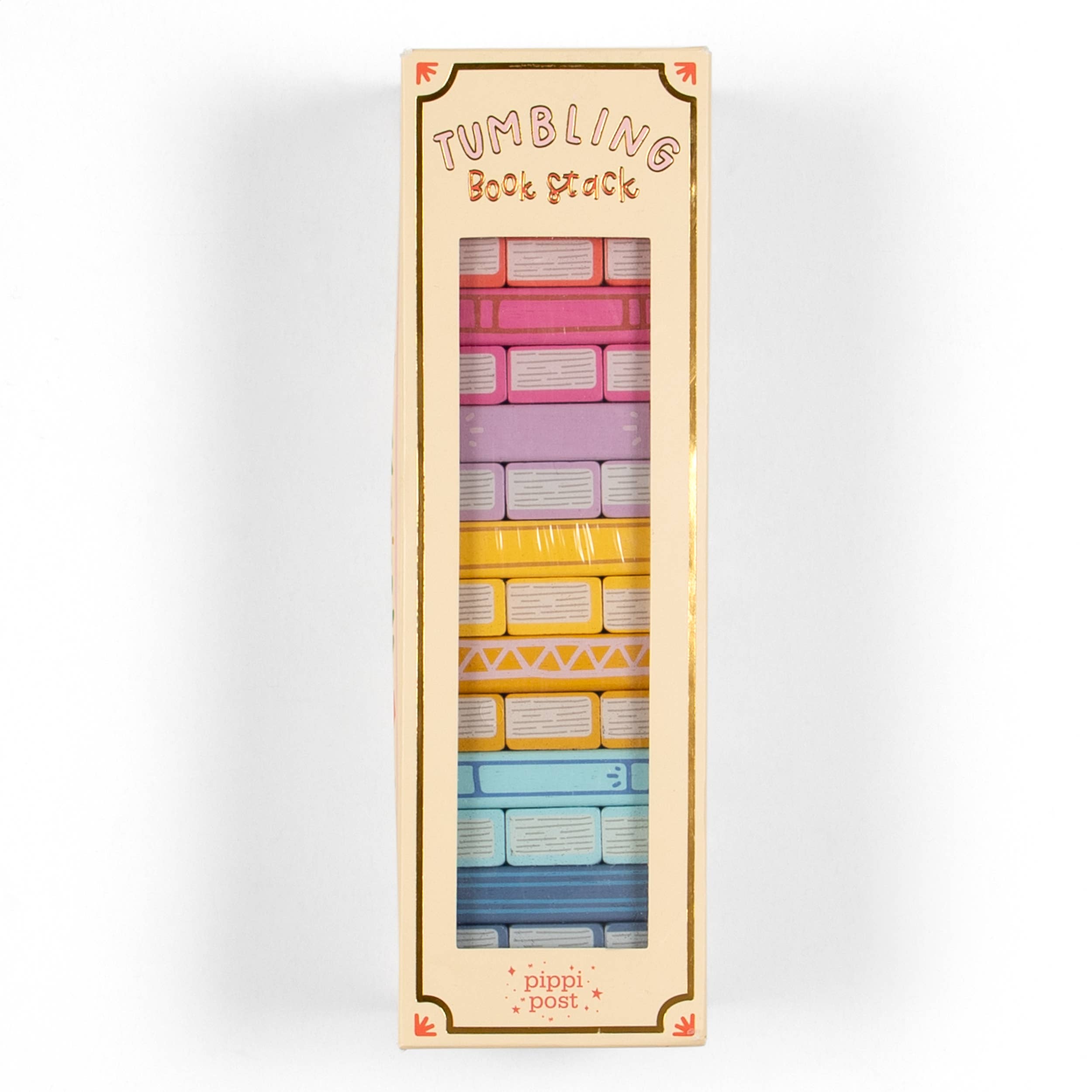 Tumbling Book Stack - Wooden Block Stacking & Balance Game, photo 1 of 3