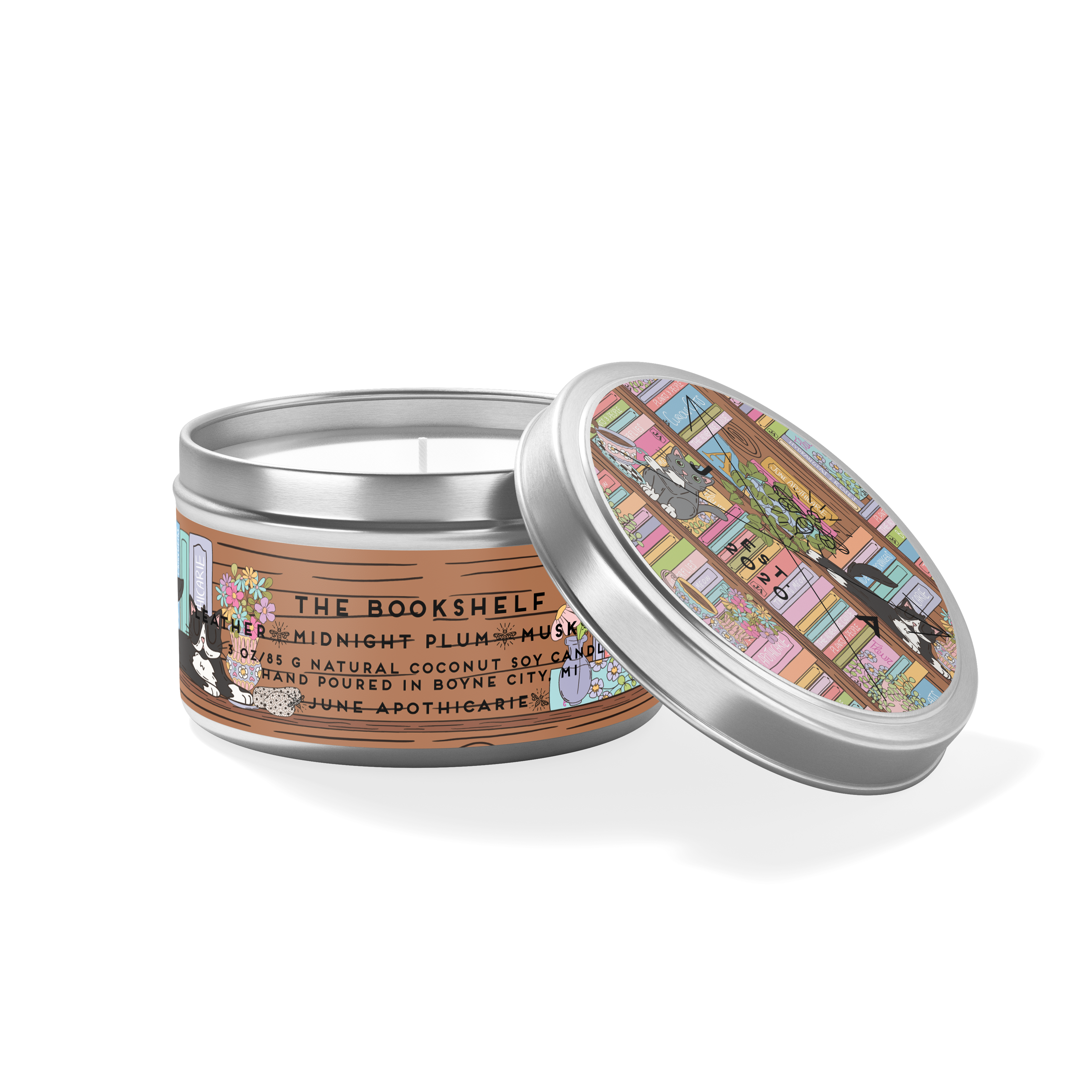 The Bookshelf 4oz Travel Candle, photo 1 of 5