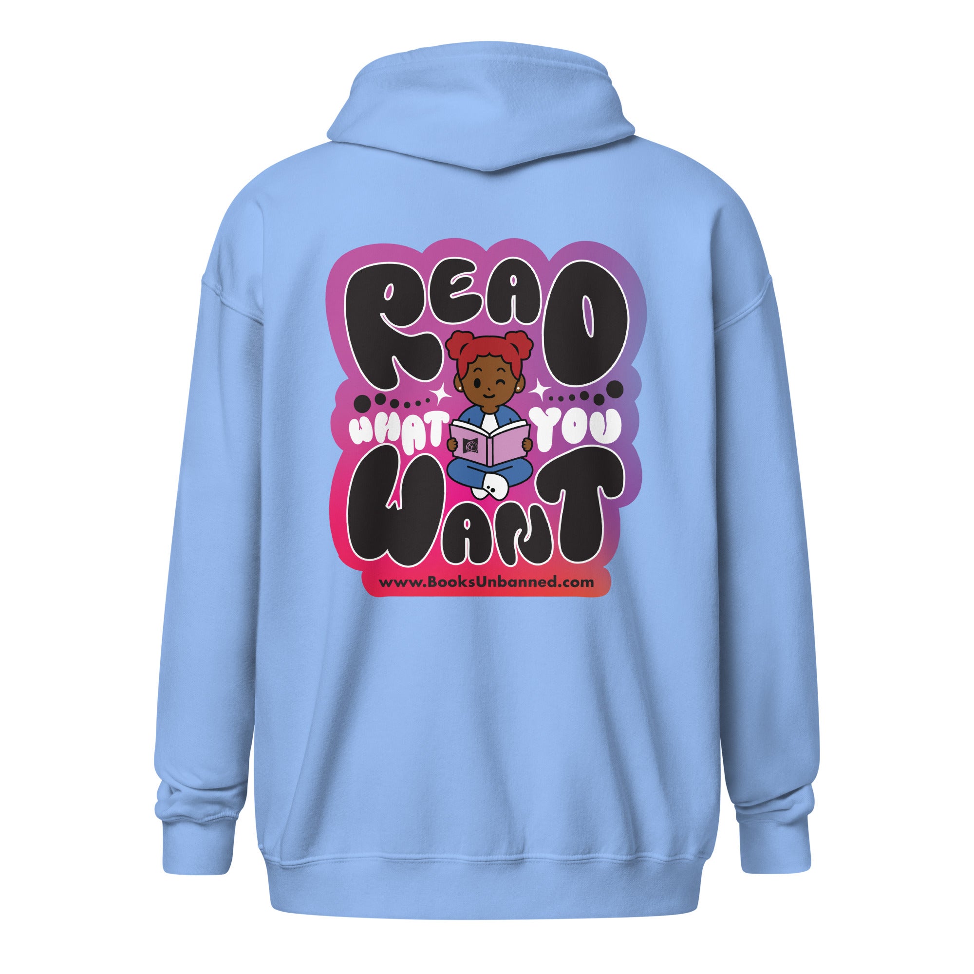 Read What You Want Zip Up Style 1 (Books Unbanned), photo 2 of 8