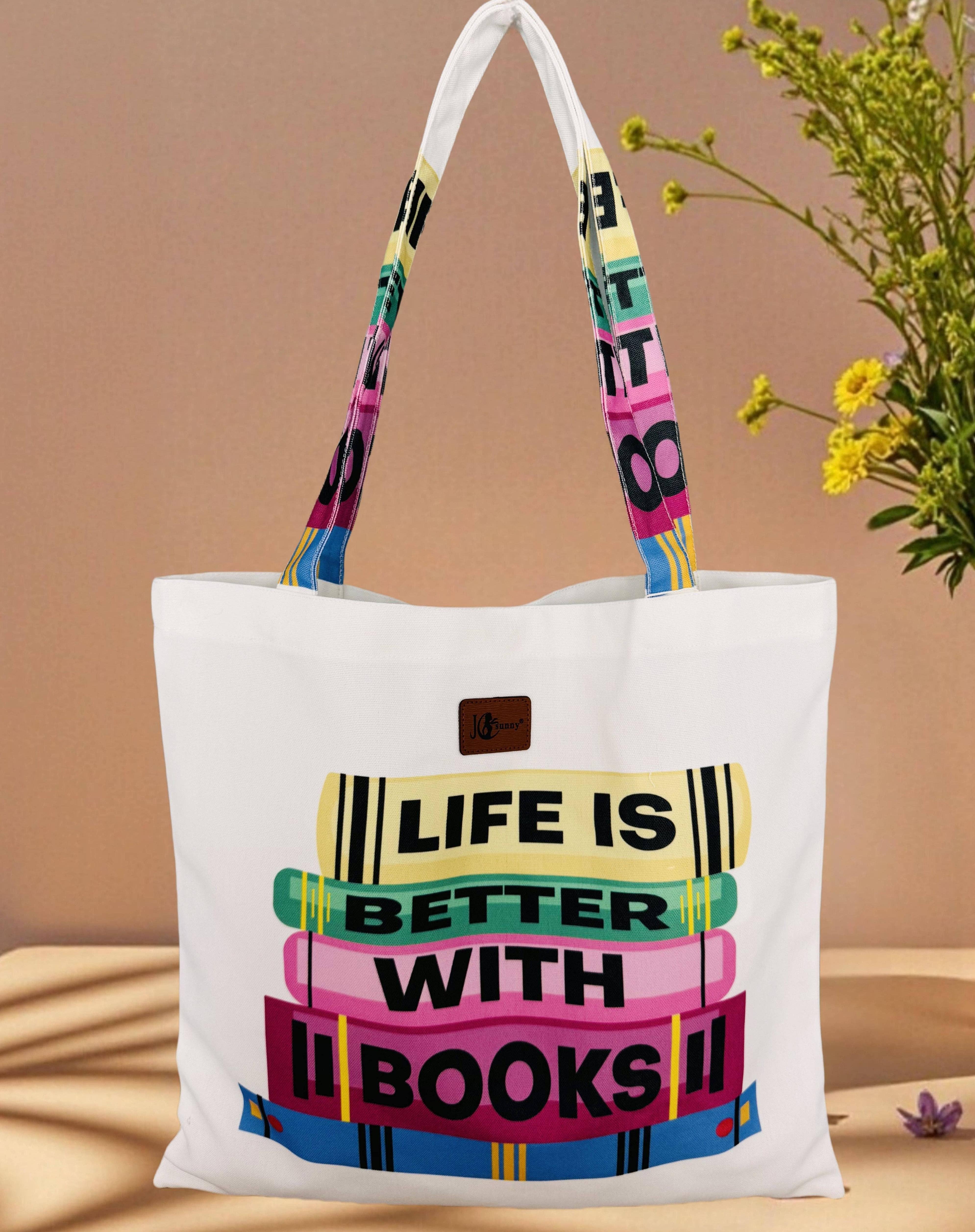 Life Is Better with Books Tote Bag