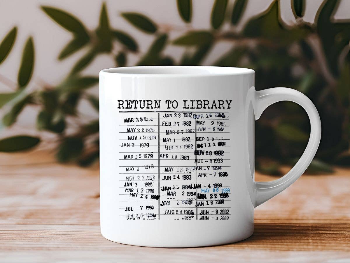 Return to Library Books Reading 11 oz Coffee Mug