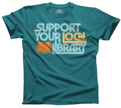 Men's Support Your Local Library T-Shirt, photo 1 of 6