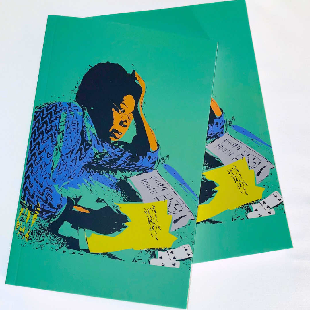 Maya Angelou Green Notebooks Soft Cover, Lined Journals, photo 2 of 3