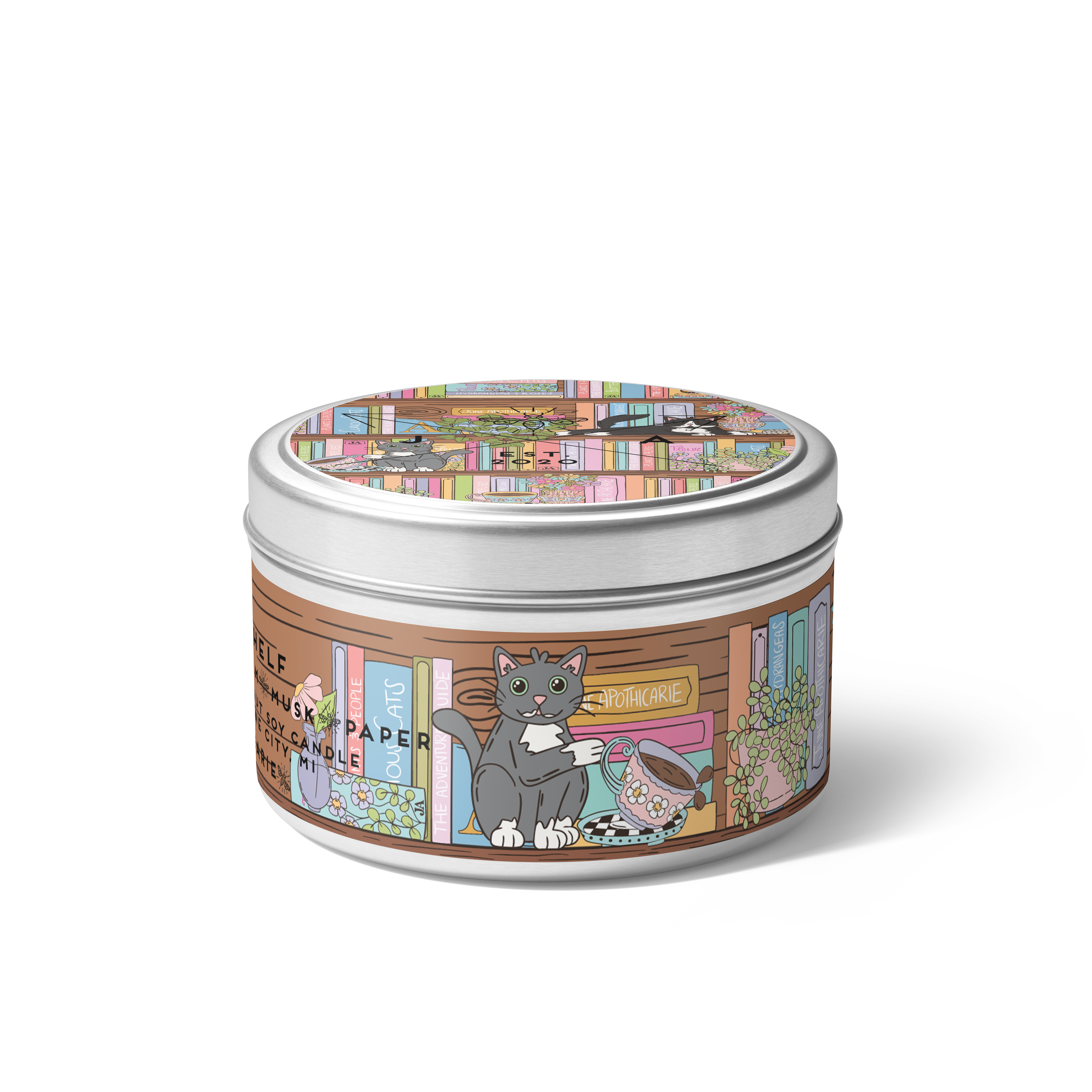 The Bookshelf 4oz Travel Candle, photo 5 of 5