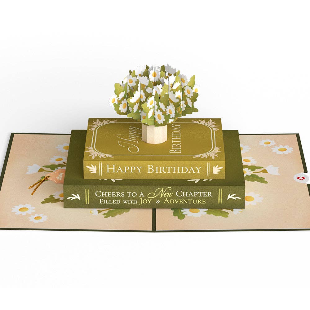 Cheers to a New Chapter 5x7" Birthday Pop-Up Card, photo 3 of 5