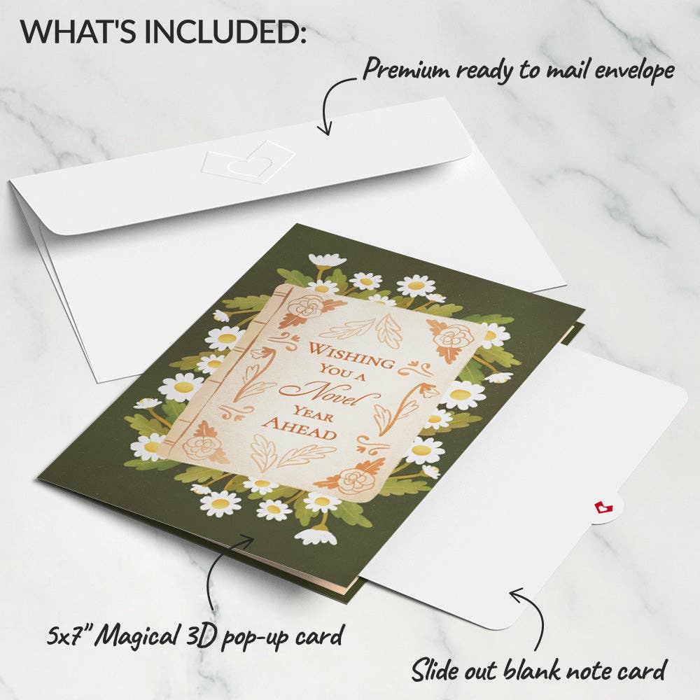 Cheers to a New Chapter 5x7" Birthday Pop-Up Card, photo 5 of 5