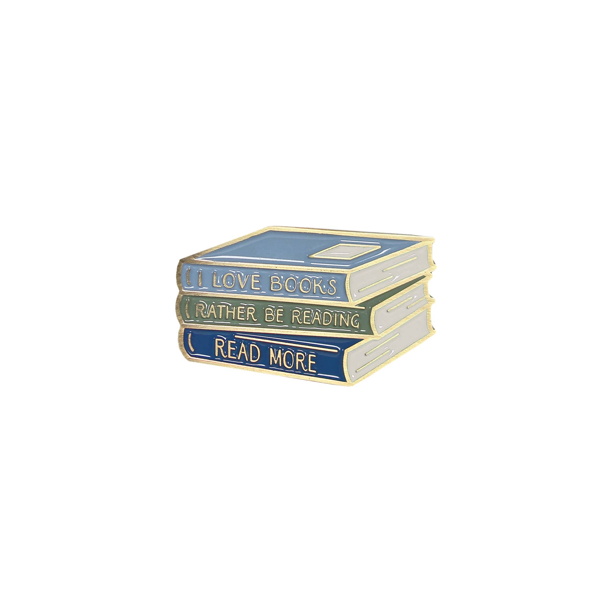 Metal Pin Badge Rather Be Reading Literary Books, photo 1 of 2