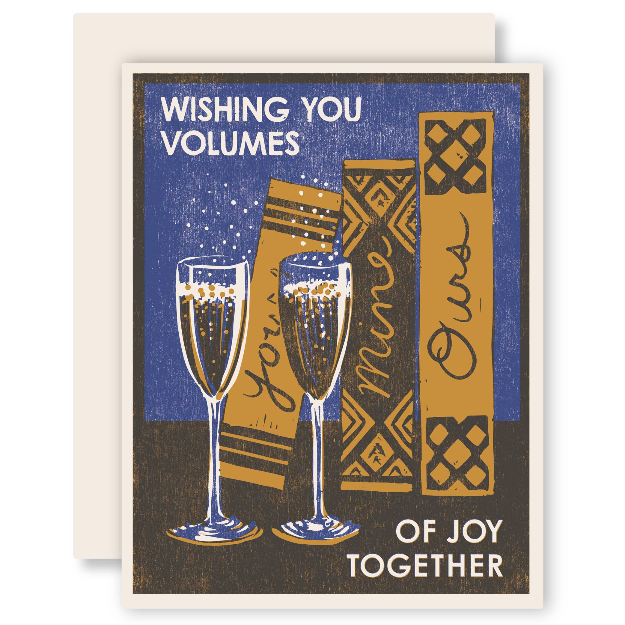 Volumes of Joy Letterpress Card, photo 1 of 2