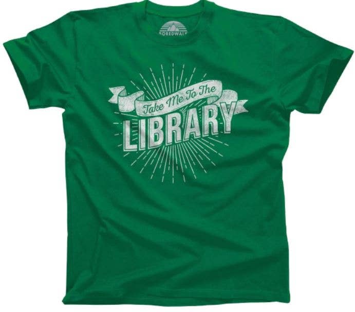 Men's Take Me To The Library T-Shirt: Kelly, XXXL, photo 1 of 2
