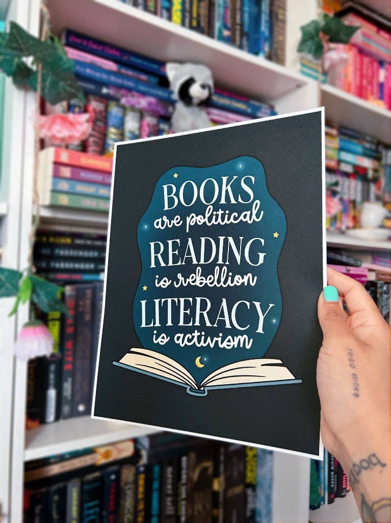Books Are Political Art Print: 5X7 IN, photo 1 of 2