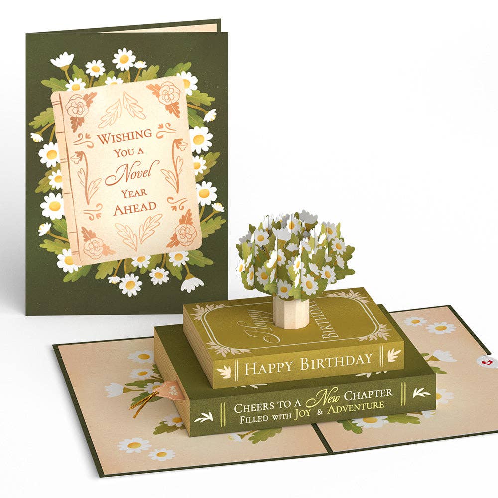 Cheers to a New Chapter 5x7" Birthday Pop-Up Card, photo 2 of 5