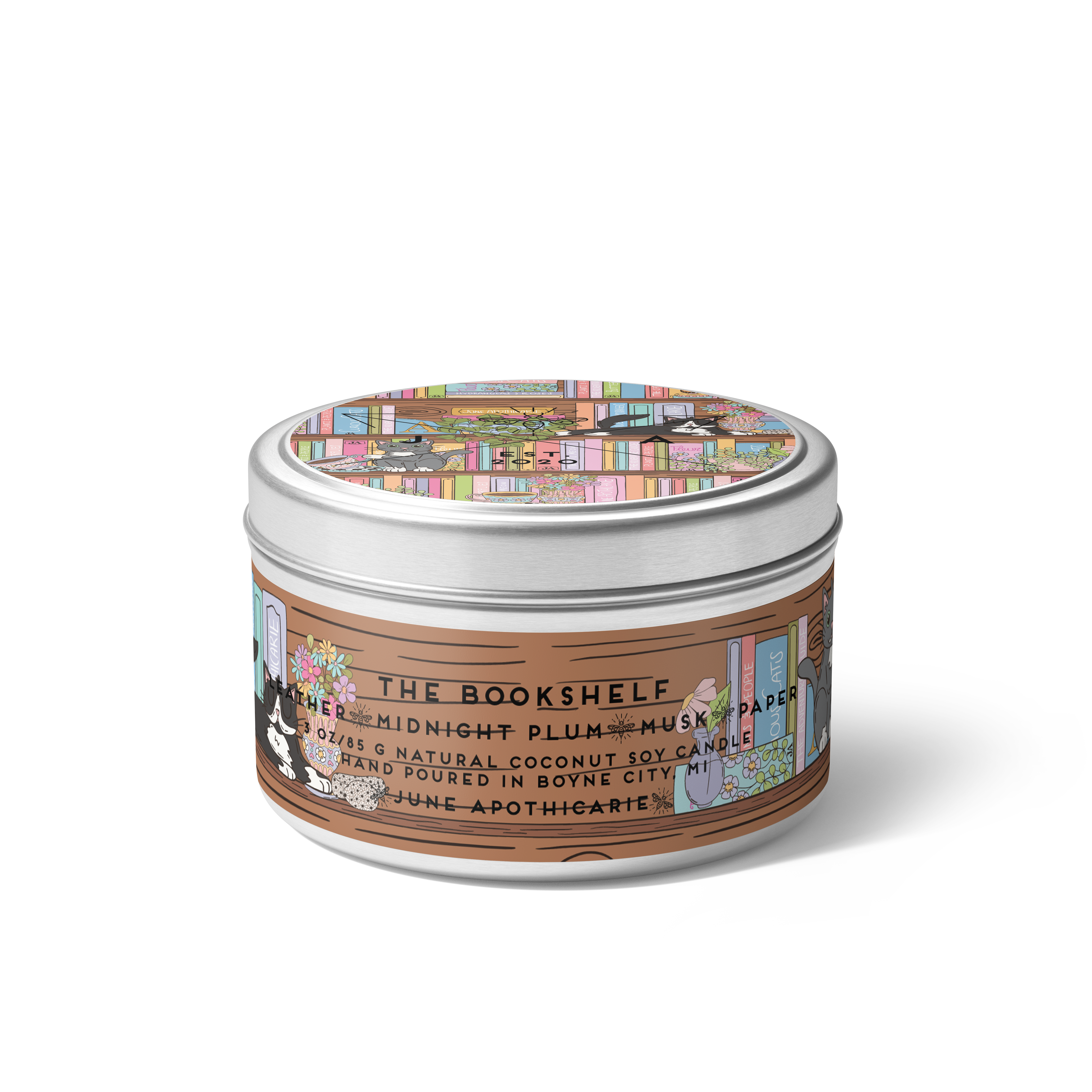 The Bookshelf 4oz Travel Candle, photo 4 of 5