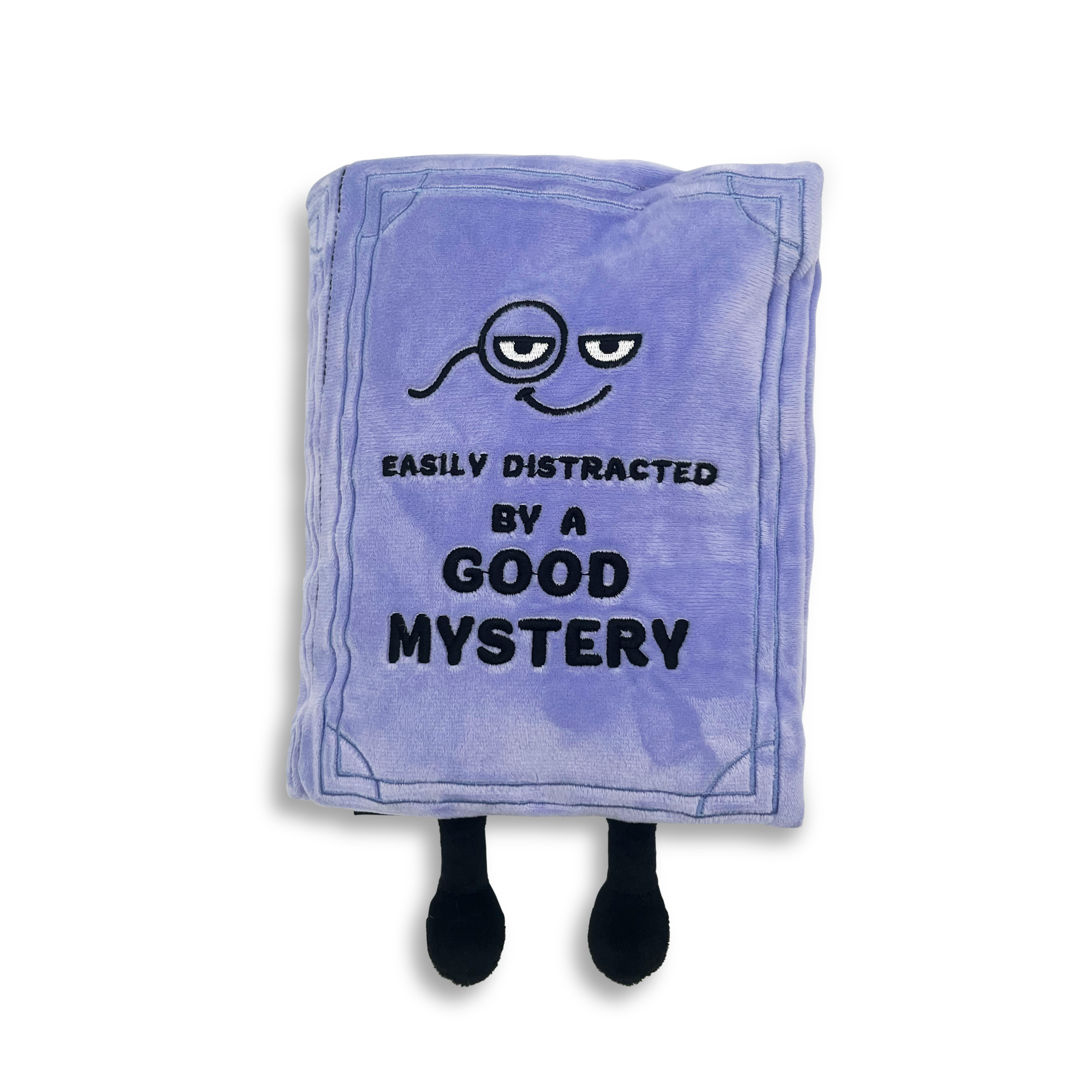 "Easily Distracted by a Good Mystery" Book Plush, photo 5 of 5